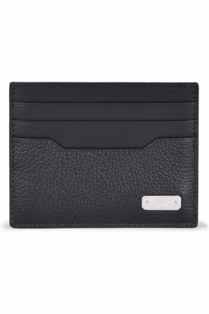 Dunhill Akcesoria, Mężczyzna, Czarny, ONE SIZE, Skórzany Portfel na Karty - Opis: Portfel na karty