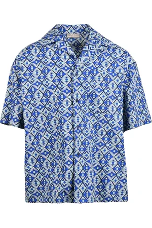 Emilio Pucci Koszule, Mężczyzna, Niebieski, L, Koszula Bawełniana - Stylowy Design