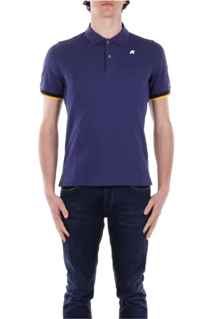 K-Way Koszulki, Mężczyzna, Niebieski, 3XL, Niebieski Polo T-shirt z Logo na przodzie