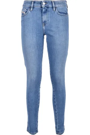 Diesel Jeansy, Kobieta, Niebieski, W27, Rurki