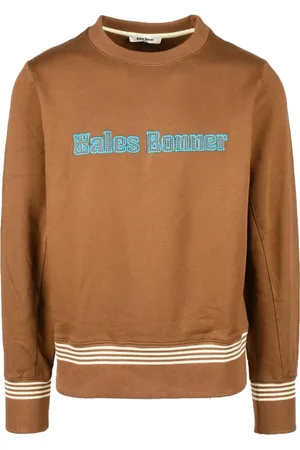 WALES BONNER Bluzy, Mężczyzna, brązowy, XL, Maglia