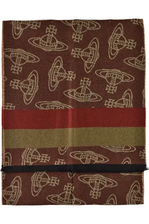 Vivienne Westwood Akcesoria, Kobieta, brązowy, ONE SIZE, Wełniany Szalik