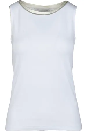 Fabiana Filippi Koszulki, Kobieta, Biały, L, Top