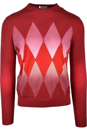 BALLANTYNE Swetry, Mężczyzna, Czerwony, XL, Kaszmir, Maglia