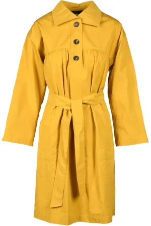 Max Mara Sukienki, Kobieta, Żółty, S, Sukienka Bawełniana Afro 1234 Longuette