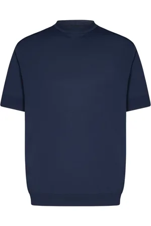 LOW BRAND Swetry, Mężczyzna, Niebieski, S, Nylon, Niebieski Sweter z Intarsją