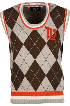 Dsquared2 Swetry, Mężczyzna, Wielobarwność, S, Sweter bez rękawów