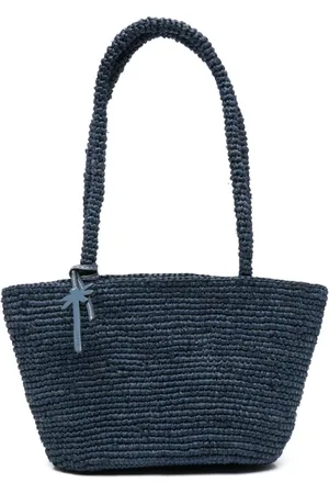 MANEBI Torebki, Kobieta, Niebieski, ONE SIZE, Niebieska Torba Shopper dla Kobiet