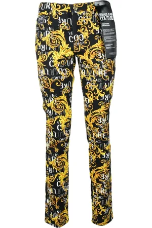 VERSACE Jeansy, Kobieta, Wielobarwność, W27, Stylowe jeansy z mieszanki bawełny