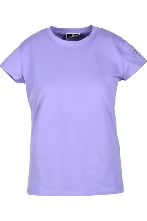 Elisabetta Franchi Koszulki, Kobieta, Fioletowy, L, Tshirt