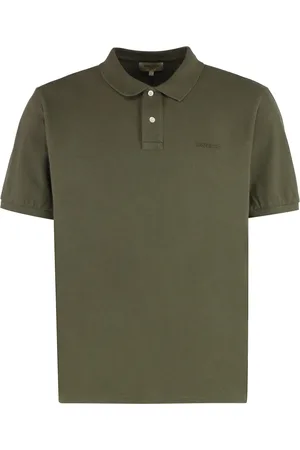 Woolrich Koszulki, Mężczyzna, Zielony, L, Bawełniana Koszulka Polo z Lamówkami