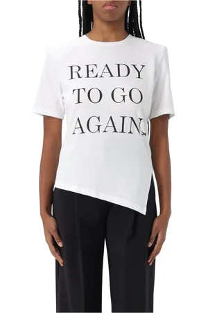 Elisabetta Franchi Koszulki, Kobieta, Biały, M, Stylowy T-shirt