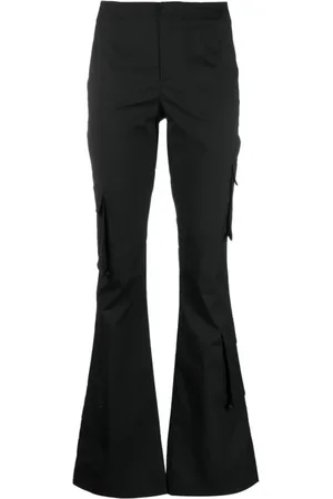 Serafini Spodnie, Kobieta, Czarny, S, Eleganckie Szerokie Spodnie