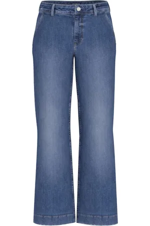 Guess Jeansy, Kobieta, Niebieski, W28, Denim, Zoya Wide Leg Crop Jeansy