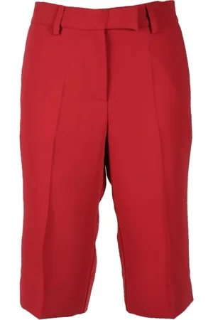 SEMICOUTURE Szorty, Kobieta, Czerwony, S, Spodenki bermuda z poliestru