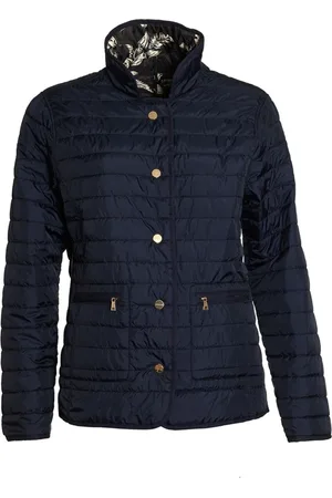 Danwear Kurtki, Kobieta, Niebieski, XL, Odwrotna pikowana kurtka Navy