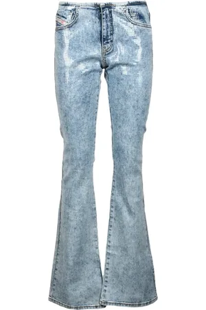 Diesel Jeansy, Mężczyzna, Niebieski, W27, Rurki ze stretchem