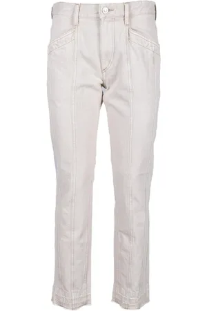 Isabel Marant Jeansy, Kobieta, Beżowy, M, Bawełniane Spodnie Casual