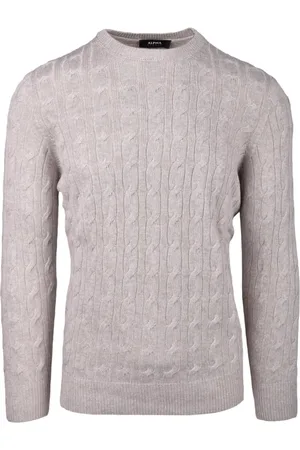 ALPHA STUDIO Swetry, Mężczyzna, Beżowy, L, Nylon, Maglia