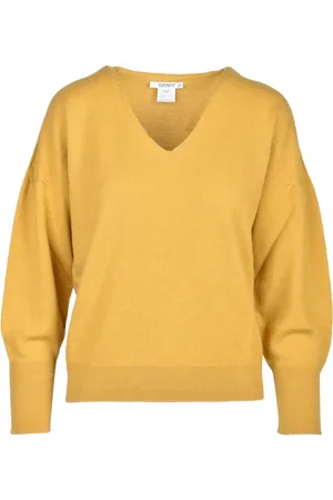KANGRA CASHMERE Swetry, Kobieta, Pomarańczowy, M, Kaszmir, Sweter z wełną i kaszmirem