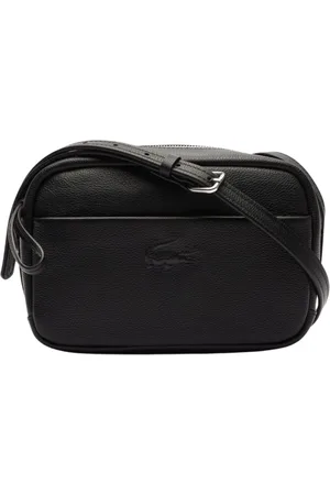Lacoste Torebki, Kobieta, Czarny, ONE SIZE, Bawełna, City Court Torba na Ramię Czarna