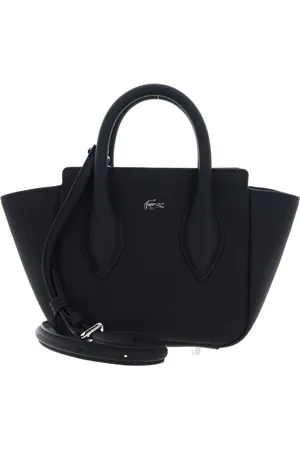 Lacoste Torebki, Kobieta, Czarny, ONE SIZE, Skóra, Daily City Czarna Torebka