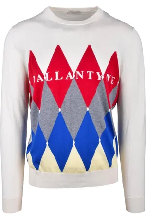 BALLANTYNE Swetry, Mężczyzna, Biały, L, Kaszmir, Maglia