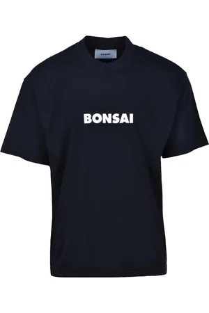 BONSAI Koszulki, Mężczyzna, Czarny, L, Bawełniana koszulka z unikalnym wzorem