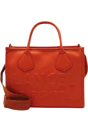 LANCEL Torebki, Kobieta, Czerwony, ONE SIZE, Czerwona Skórzana Torba Shopper