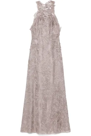 Alberta Ferretti Sukienki, Kobieta, Beżowy, S, Elegancka Beżowa Sukienka dla Kobiet