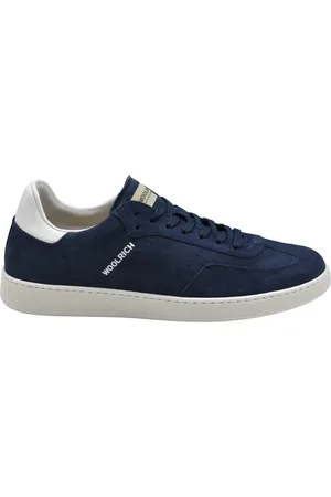 Woolrich Buty, Mężczyzna, Niebieski, 41 EU, Zamsz, Niebieskie Zamszowe Buty Wiązane Stylowy Model