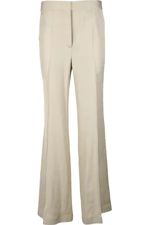 Stella McCartney Spodnie, Kobieta, Beżowy, S, Spodnie z wiskozy