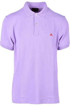 Peuterey Koszulki, Mężczyzna, Fioletowy, 2XL, Stylowy Polo z Elastanem