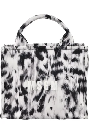 Msgm Torebki, Kobieta, Czarny, ONE SIZE, Bawełniana Torba na Ramię
