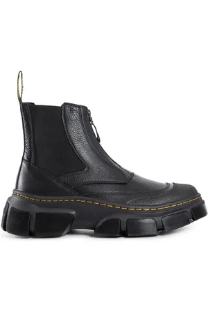 Dr. Martens Buty, Mężczyzna, Czarny, 43 1/2 EU, Czarne Skórzane Zip Chelsea Buty