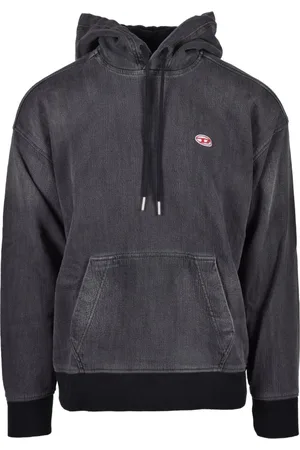 Diesel Bluzy, Mężczyzna, Czarny, XL, Bluza z mieszanki bawełny