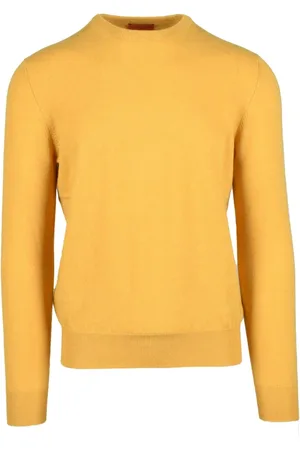 BALLANTYNE Swetry, Mężczyzna, Żółty, M, Kaszmir, Maglia