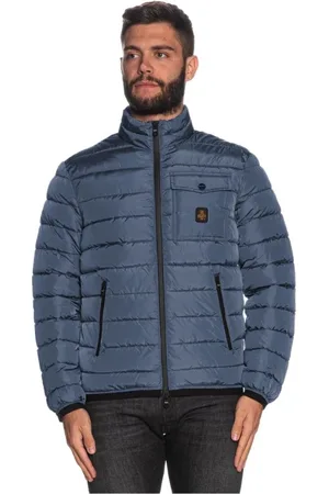 RefrigiWear Kurtki, Mężczyzna, Niebieski, 3XL, Nylon, Lekka niebieska kurtka puchowa