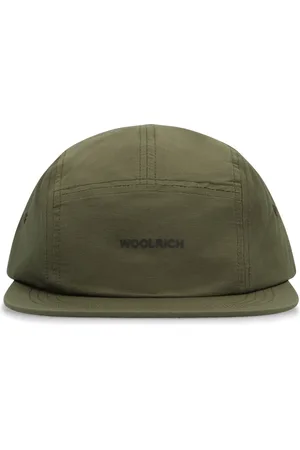 Woolrich Akcesoria, Mężczyzna, Zielony, ONE SIZE, Regulowana Czapka Baseballowa z Sztywnym Daszkiem