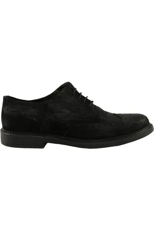 D.A. Daniele Alessandrini Buty, Mężczyzna, Czarny, 44 EU, Zamsz, Szare Zamszowe Buty na Sznurowadła