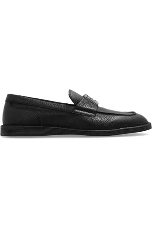 Dolce & Gabbana Buty, Mężczyzna, Czarny, 40 EU, Skórzane buty Florio typu oafers