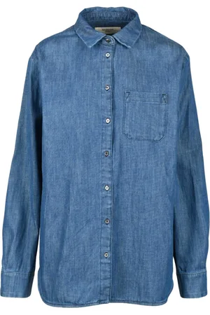Max Mara Bluzki, Kobieta, Niebieski, L, Koszula Bawełniana Styl Ofride
