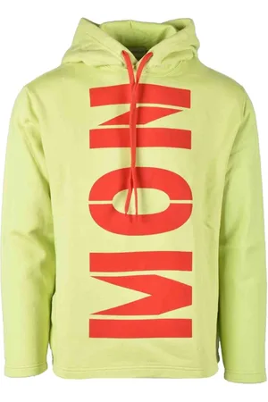 Moncler Bluzy, Mężczyzna, Zielony, S, Bawełniany Sweter - Model: Felpa