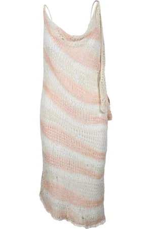 Sportmax Sukienki, Kobieta, Wielobarwność, S, Bawełniana Sukienka Tricot z Halką