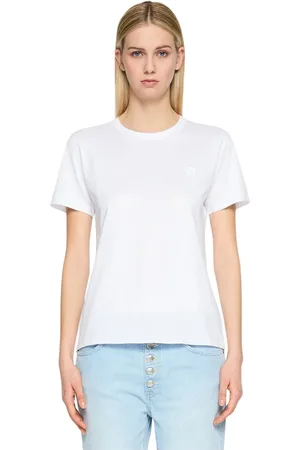Dondup Koszulki, Kobieta, Biały, L, Bianco T-shirt