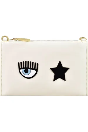 Chiara Ferragni Torebki, Kobieta, Biały, ONE SIZE, Stylowa torebka kopertówka z paskiem