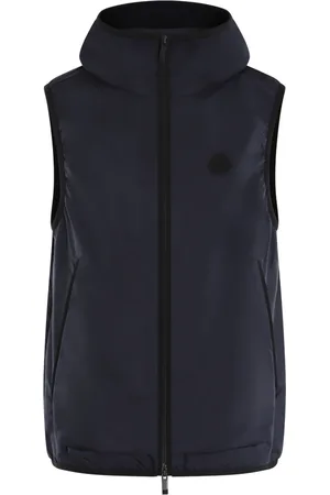 Moncler Kurtki, Mężczyzna, Niebieski, XL, Granatowy Kamizelka Moretan dla Mężczyzn