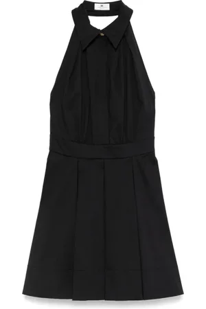 Elisabetta Franchi Sukienki, Kobieta, Czarny, S, Elegancka Czarna Sukienka dla Kobiet