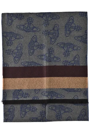 Vivienne Westwood Akcesoria, Kobieta, Szary, ONE SIZE, Szal z wełny - Opis: Szal