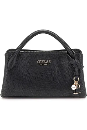 Guess Torebki, Kobieta, Czarny, ONE SIZE, Mała Czarna Saszetka z Zamkiem